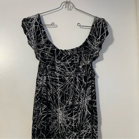 Diane von Furstenberg Adele Off-the-Shoulder Jumpsuit Sz 8 - Picture 3 of 16